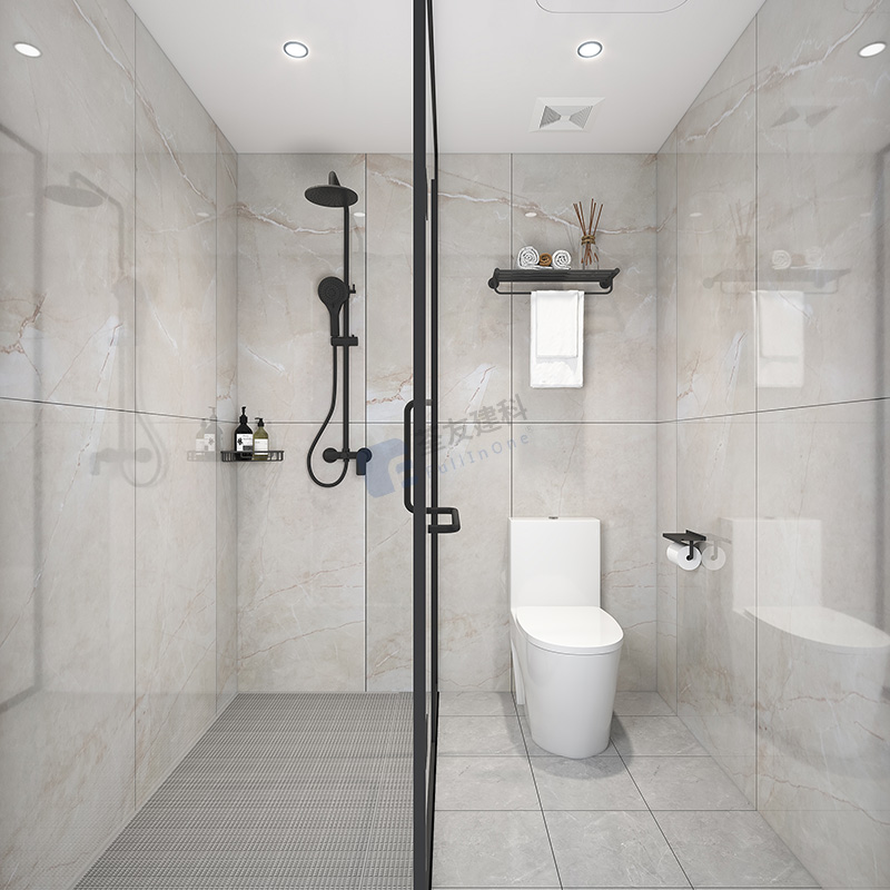 Luxury design modular prefabricated bathroom prefab bathroom pod(BUX1418)