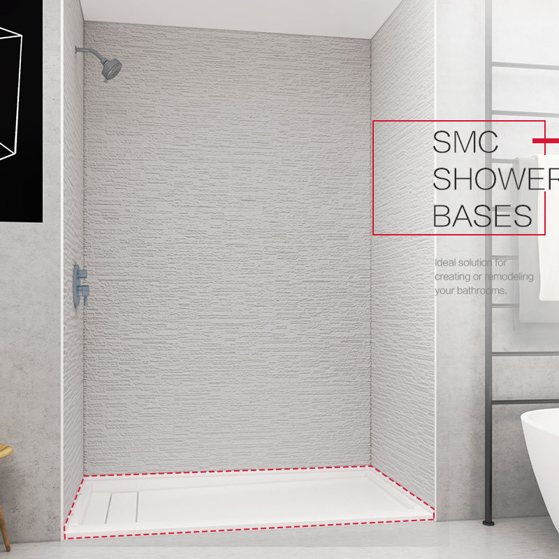 Waterproof antislip bathroom tray base shower pan 32X60 Inches