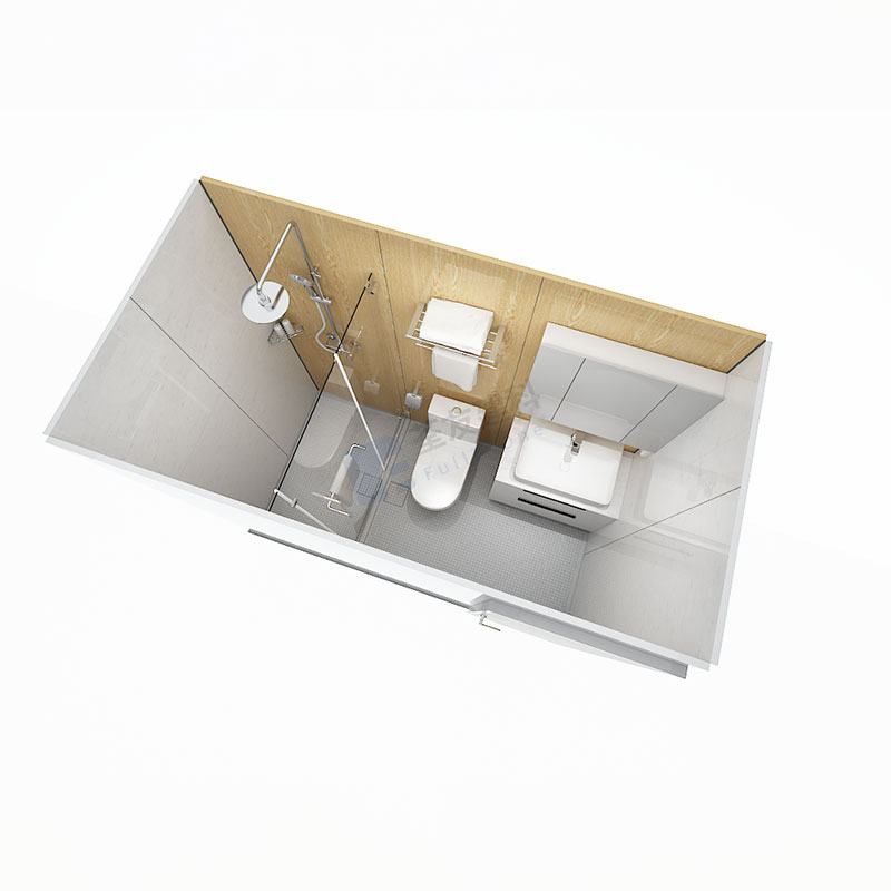 Good quality shower units prefab bathroom pod for real estate