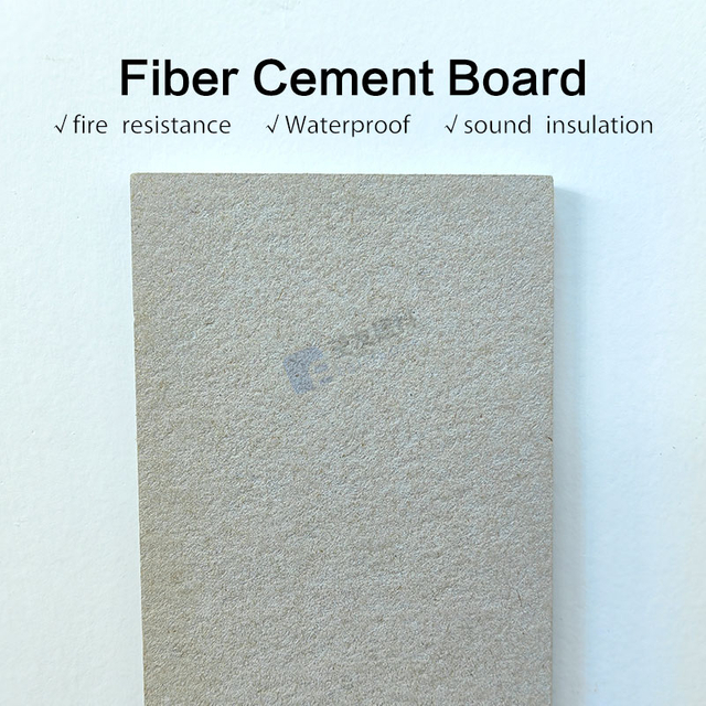 Fireproof Water Resistant Interior Wall Cladding Lightweight Fiber Cement Board
