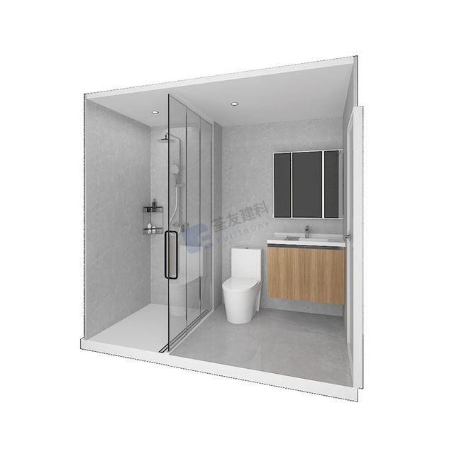 tiled prefabricated bathroom unit
