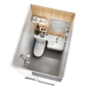 Easy Cleaning Prefabricated Bathroom Pods All in One Bathroom Units BUL1014
