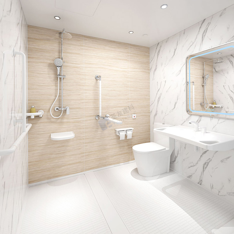 SMC shower room all in one bathroom pod prefab bathroom unit (BUN1622)