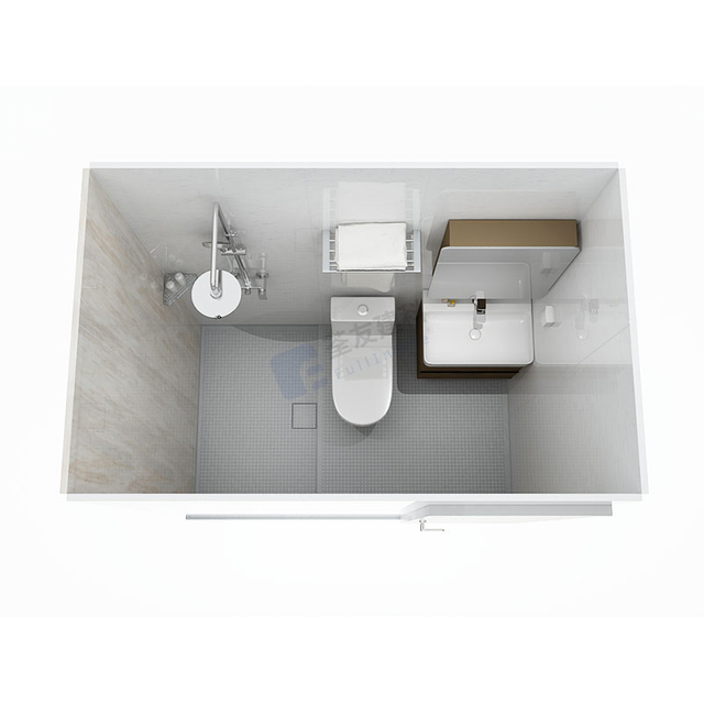 SMC prefab toilets all in one bathroom units for hotels