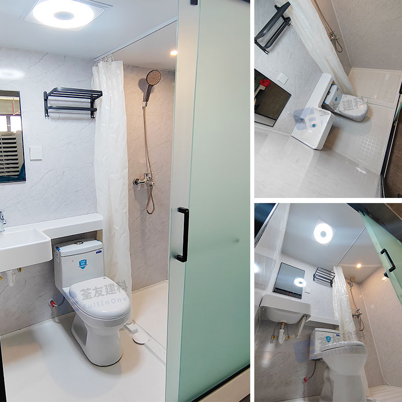 Easy Installation Modular Bathroom Toilet Unit for Only Several Hours