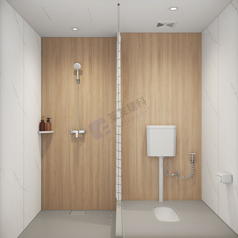 Waterproof prefabricated bathroom with shower and toilet bathroom pods for hospital or temporary buildings