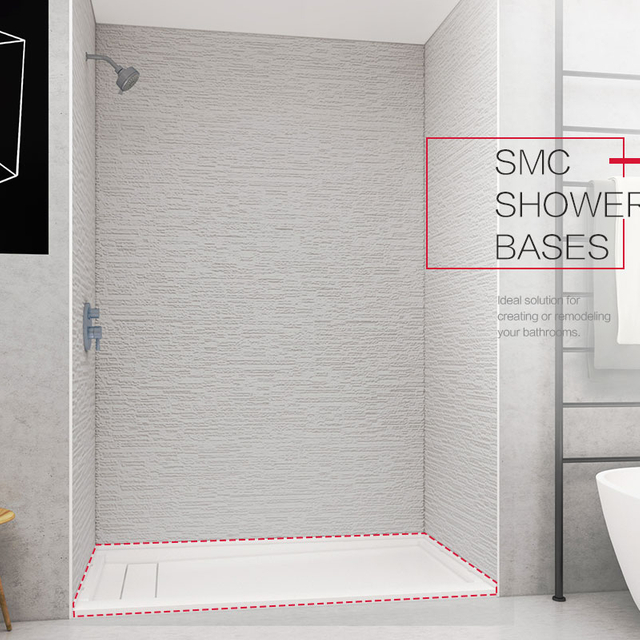 Waterproof antislip bathroom tray base shower pan 32X60 Inches