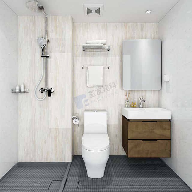 Fast installation modular bathroom toilet and shower prefab bathroom unit