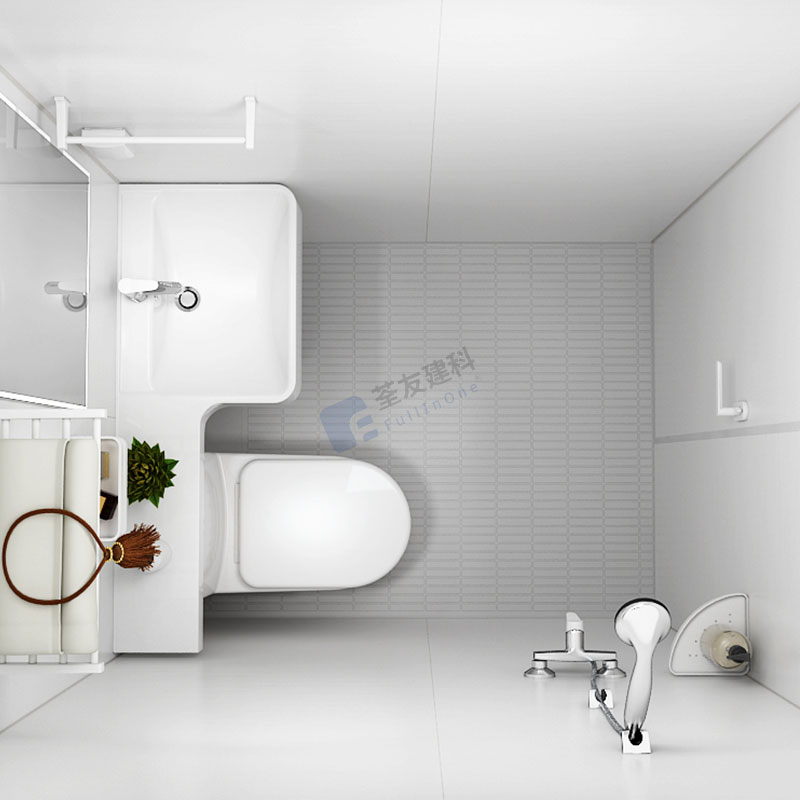 Simple style bathroom units all in one bathroom pods