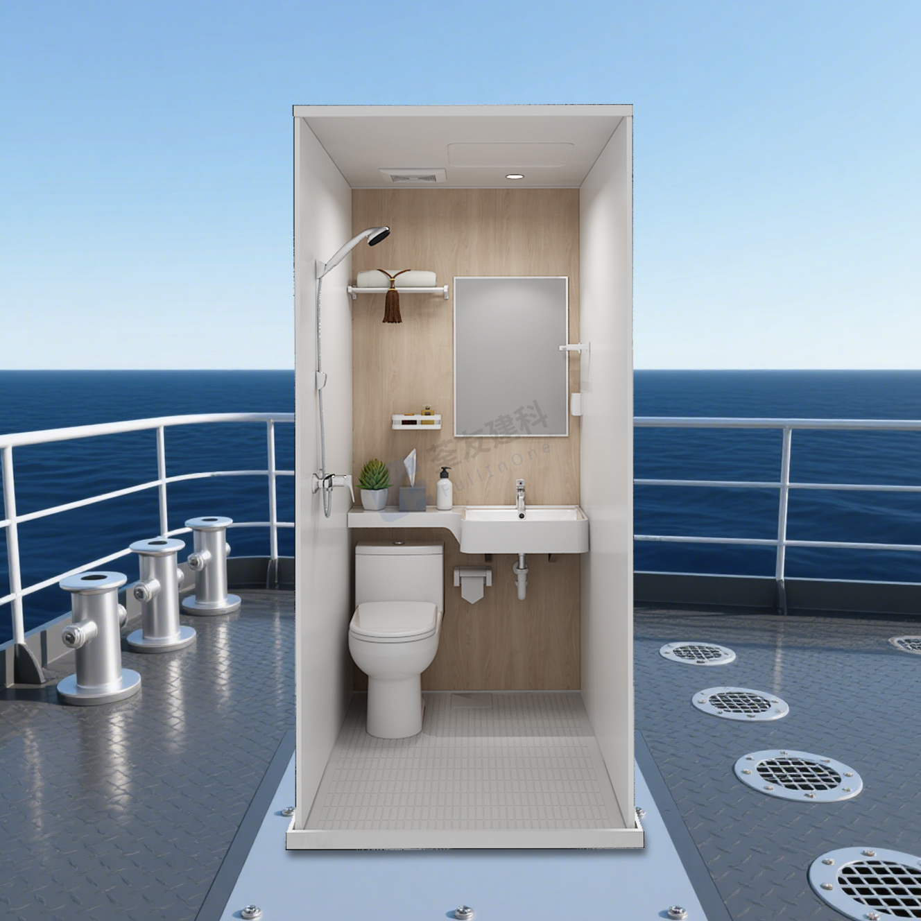 Modern Bathroom Pods Prefab Bathroom Units for Ship Boot