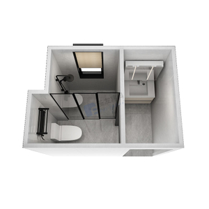 Prefab designs integrated bathroom pods all in one(BUX1618)
