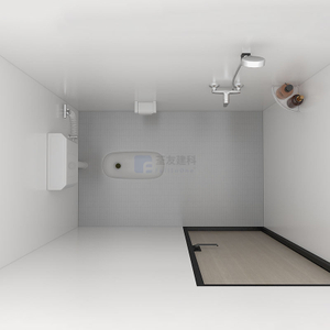 Chinese manufacturer modular bathroom prefab bathroom with shower and toilet for school dormitory