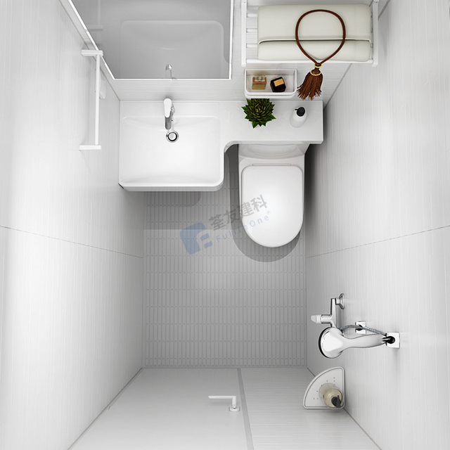 Simple installation of integrated bathrooms prefab bathroom units for hotels
