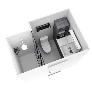 Strong and light weight shower toilet modular prefab bathroom unit (BUX1624)