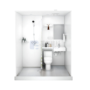 Waterproof prefab complete shower units bathroom and bathroom unit (BUL1218)