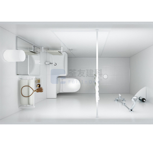 SMC waterproof flat pack unit bathroom prefab bathroom pod for apartment (BUL1020)