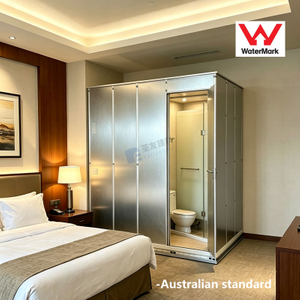 Modern ceramic tile bathroom pods with australian standard(QUBP1826)