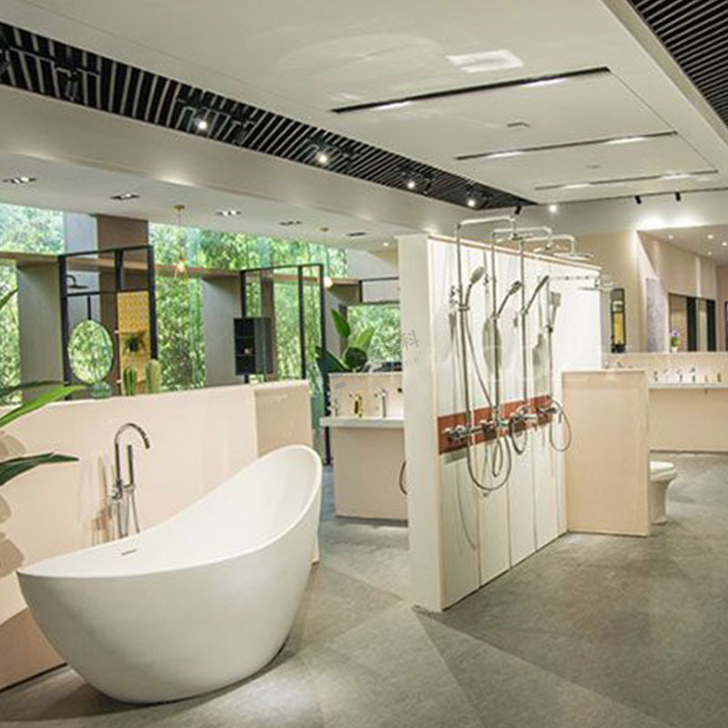 Durable soaking with drainer hotel villa bathroom bathtub